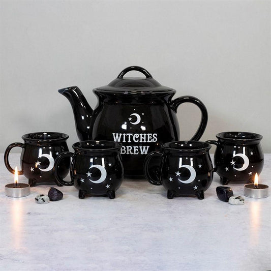 Witches Brew Ceramic Cauldron Tea Set - Quantum Creative