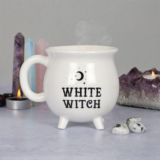 White Witch Cauldron Mug - Quantum Creative