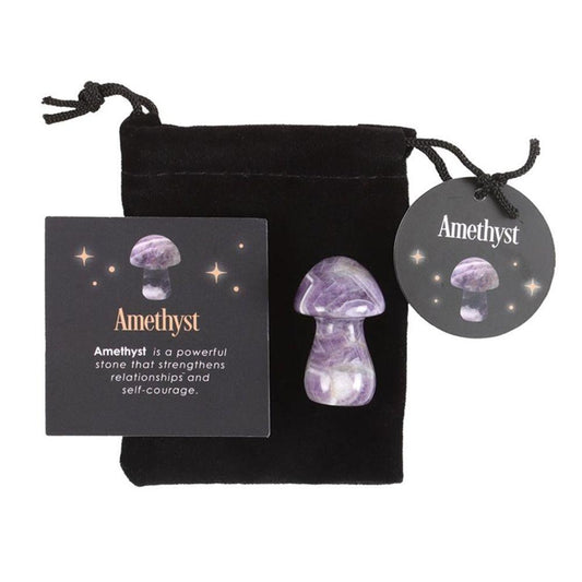Magical Amethyst Crystal Mushroom - Quantum Creative