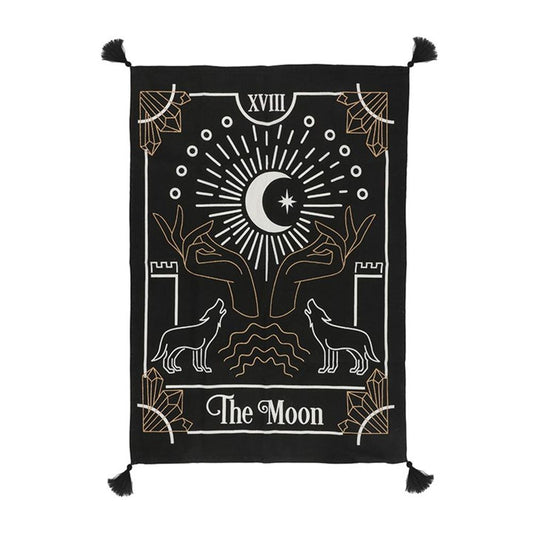 Small Moon Tarot Card Wall Tapestry