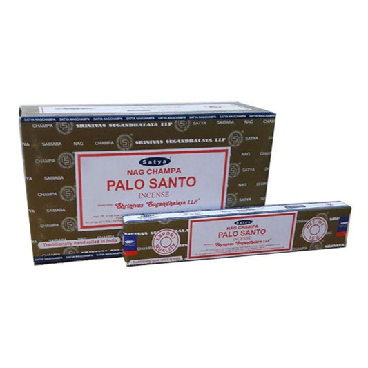 Set of 12 Packets of Palo Santo Incense Sticks by Satya - Quantum Creative